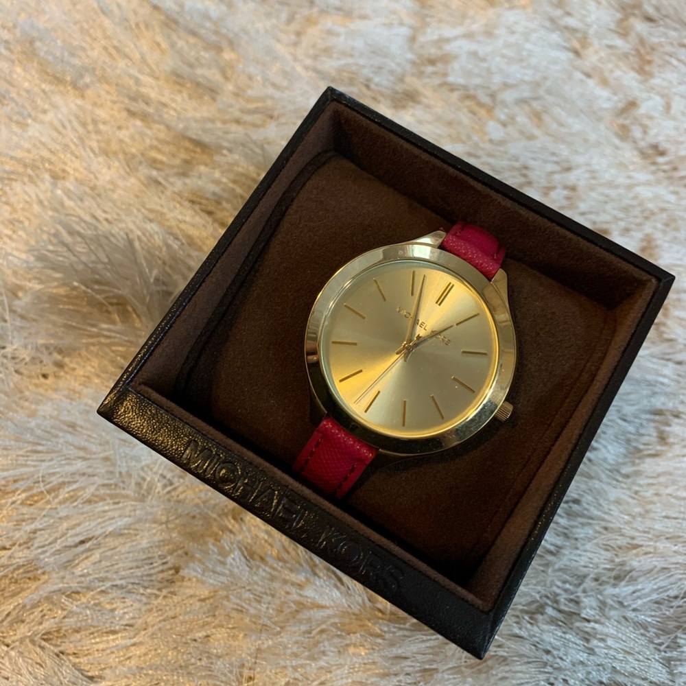 Leather band Michael Kors Watch